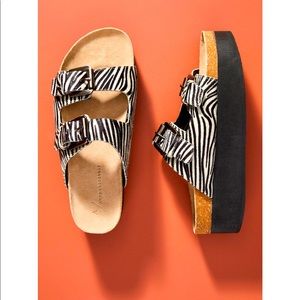Anthropologie Portia Sandal -Zebra
